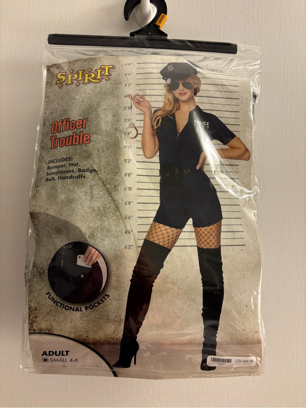 Spirit Halloween Woman Cop Costume in Size Small